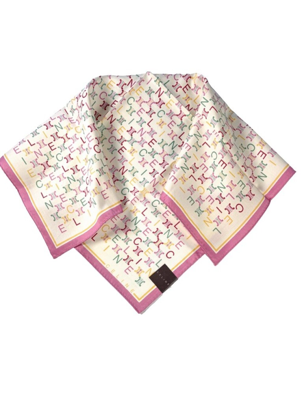 Celine Vintage Cotton Logo Scarf NWT